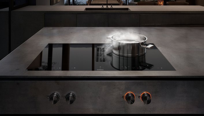 Kookplaat met geïntegreerde afzuiging | Gaggenau | Satink Keukens Kookplaat met geïntegreerde afzuiging | Gaggenau | Satink Keukens
