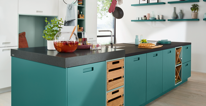 Matte keuken in kleur | Satink Keukens & Badkamers Matte keuken in kleur | Satink Keukens & Badkamers